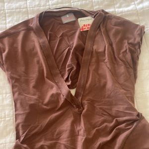 Free People Hot Shot V Neck Onsie